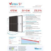 Trina Solar 470W Vertex S+ Doppelglas N-Type TopCon Solarmod