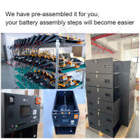 48V 16S V6-Pro JK Akku-Stapelbox-DIY-Kits mit 200A JK V19 BM