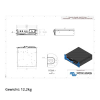Victron Multi RS19 Solar 48/6000 – 19" Hybrid-Wec
