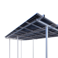 Solarcarport Halterung für 1-4 Autos | 9 - 27 Solarmodu