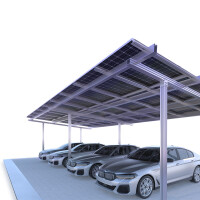 Solarcarport Halterung für 1-4 Autos | 9 - 27 Solarmodu
